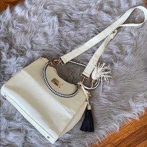 White Bebe tote/beach bag.